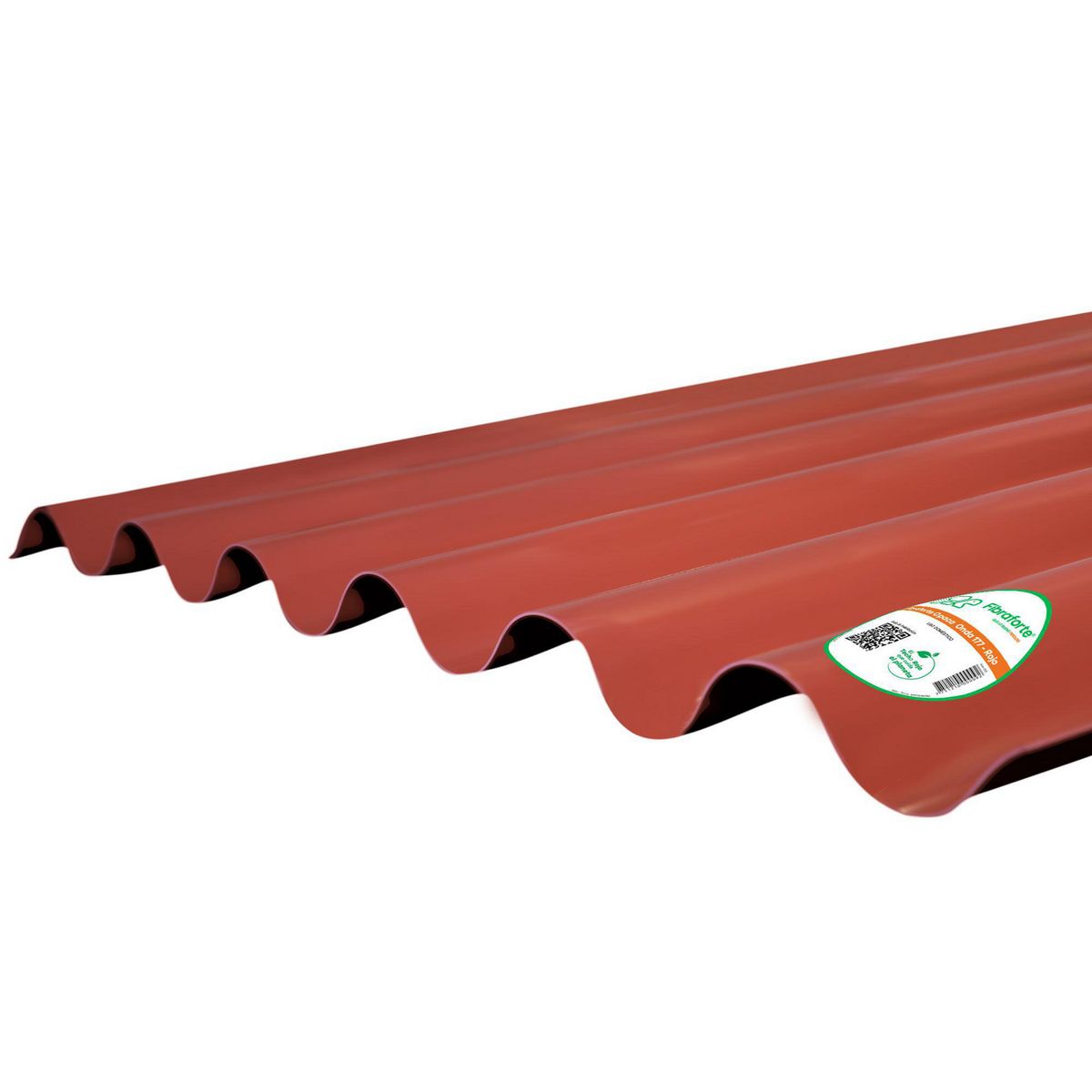 FIBRAFORTE - Techo Polipropileno Fibraforte 1.1x3.05m Rojo