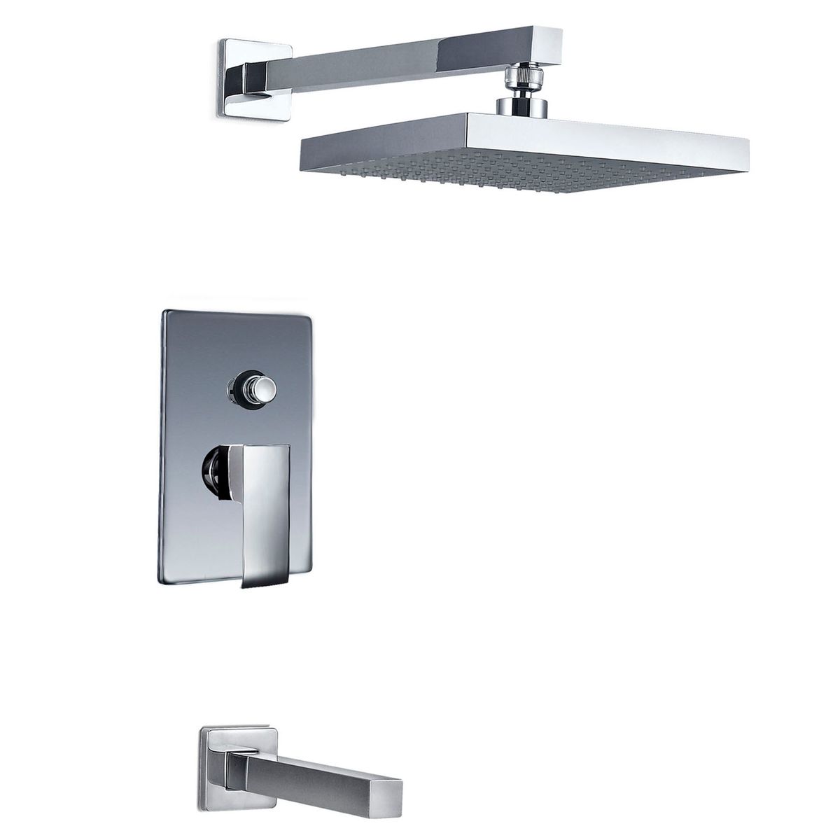 VAINSA - Mezcladora de Ducha Minimalista Square Cromado