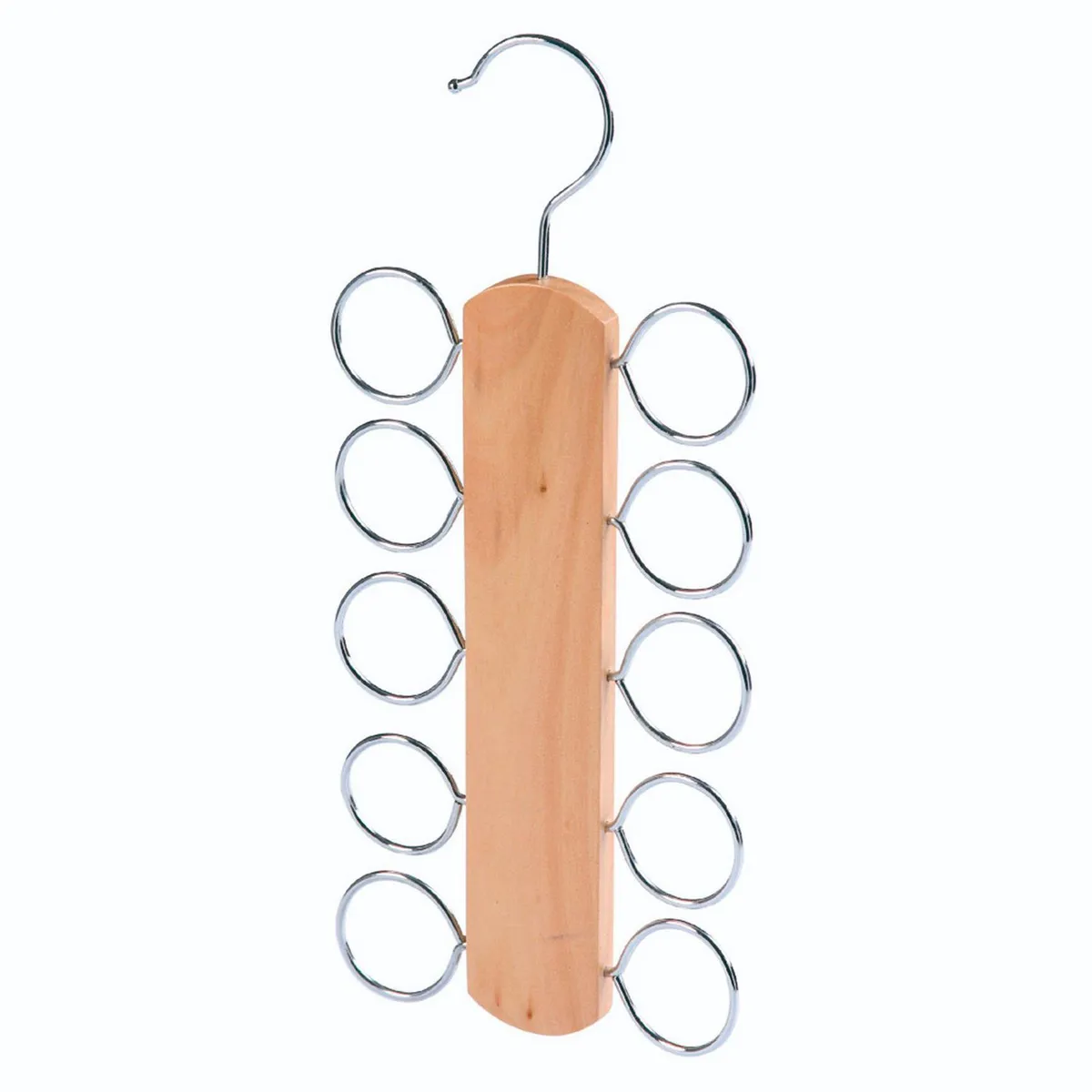 JUST HOME COLLECTION - Organizador de Corbatas y Pañuelos de Madera 10 Divisiones