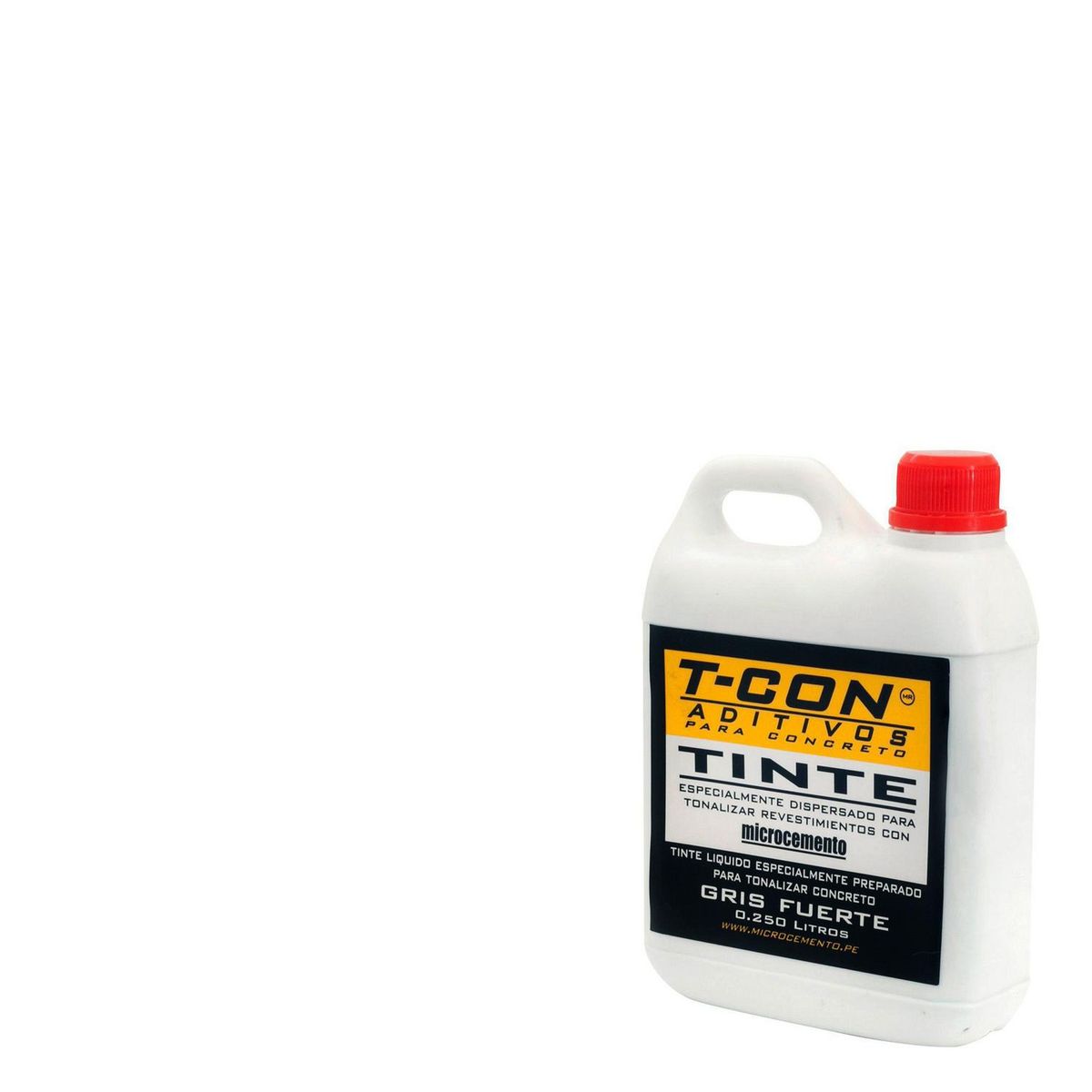 T CON MICROCEMENTO - Tinte para concreto gris fuerte 250ml