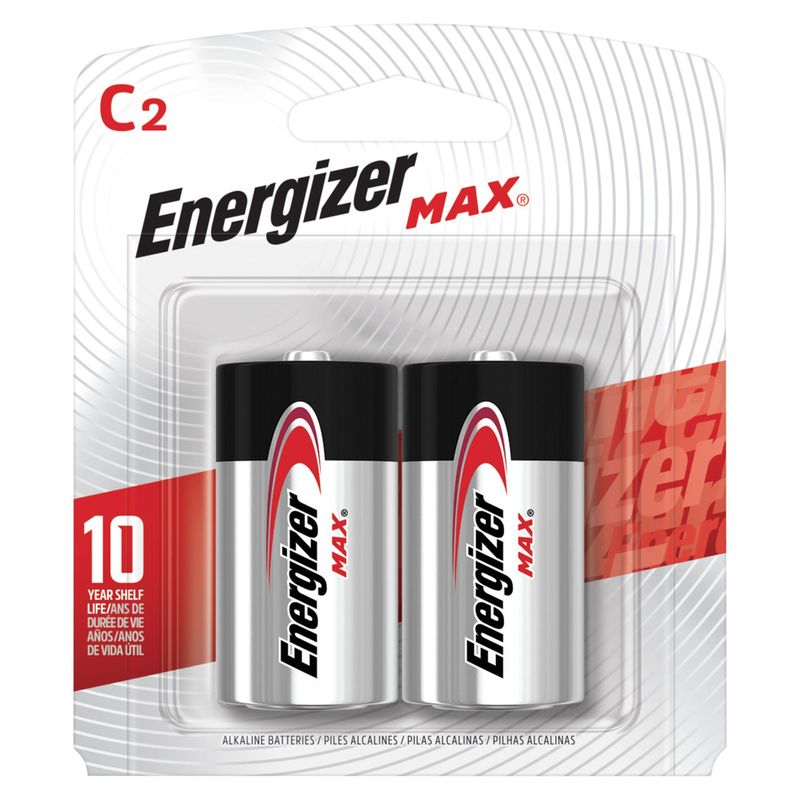 ENERGIZER - Pack de 2 pilas alcalinas C 1.5V Energizer