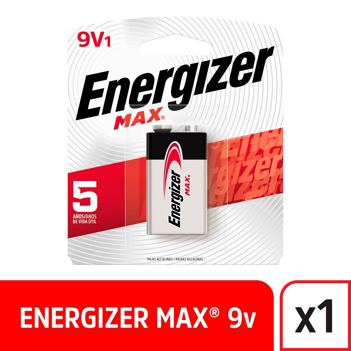 ENERGIZER - Pila Alcalina Energizer 9V
