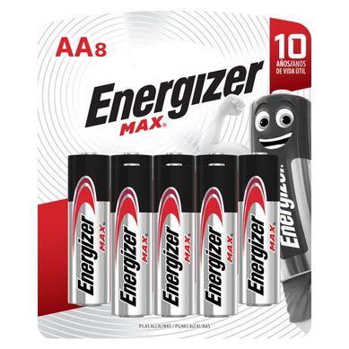 Pack de 8 Pilas Alcalinas Energizer AA 1.5V