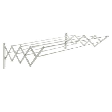 Tendedero de Ropa de Pared Plata 100 cm.