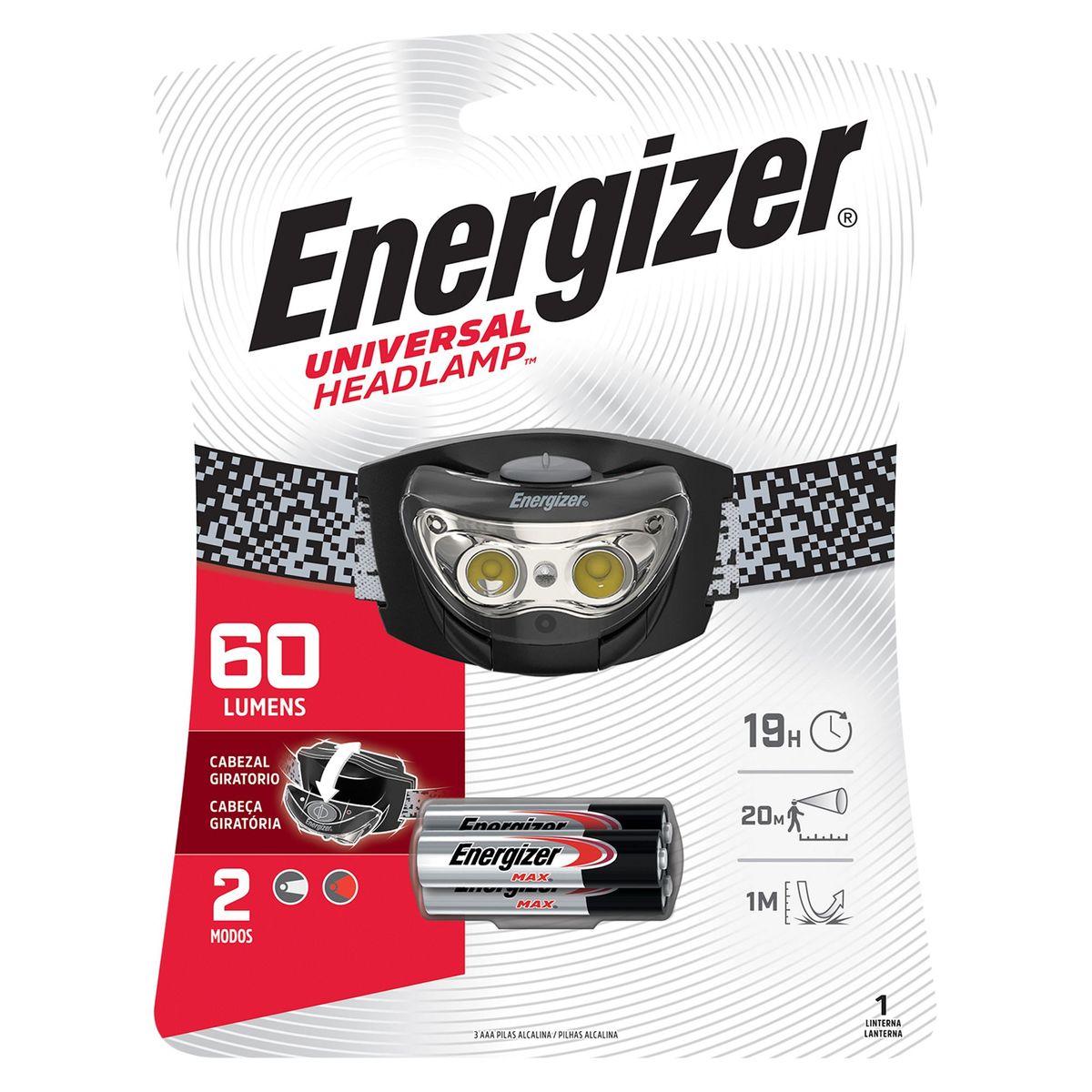 ENERGIZER - Linterna de cabeza Energizer Led 60ml