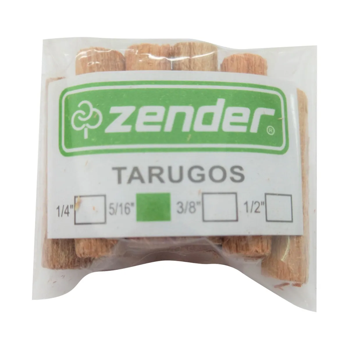 ZENDER - Tarugo de Madera Simple 5/16" x 10 unid.