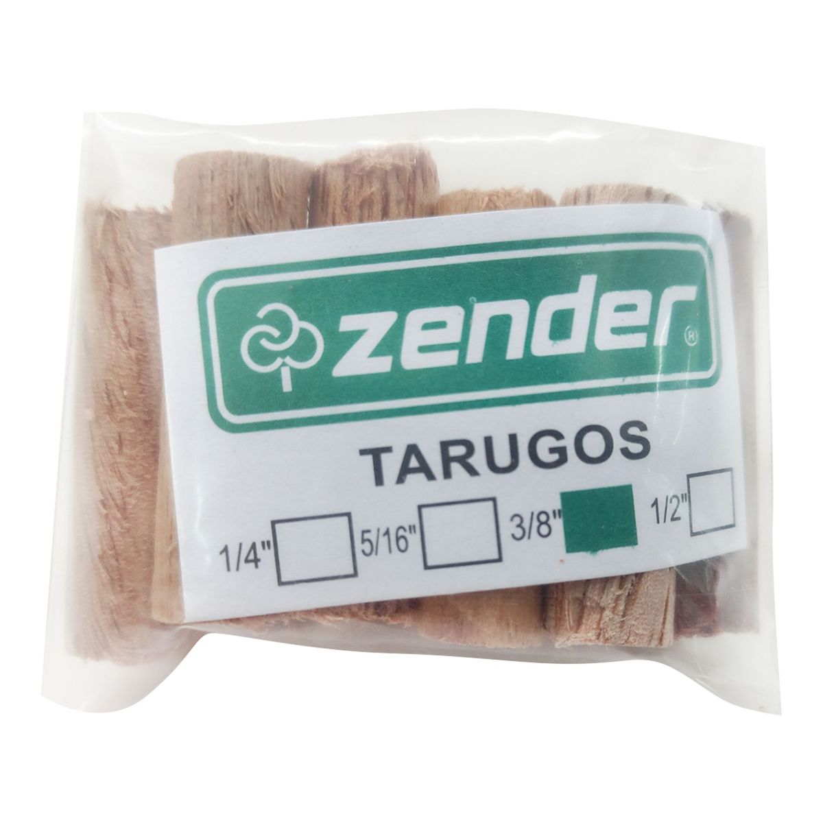 ZENDER - Tarugo de Madura Simple 3/8" x 10 unid.