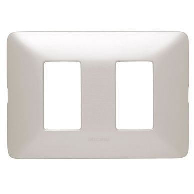Placa Doble Matix Gris Aluminio