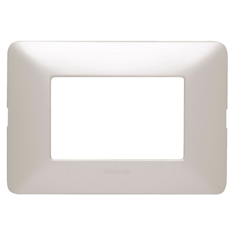 BTICINO - Placa Triple Matix Gris Aluminio