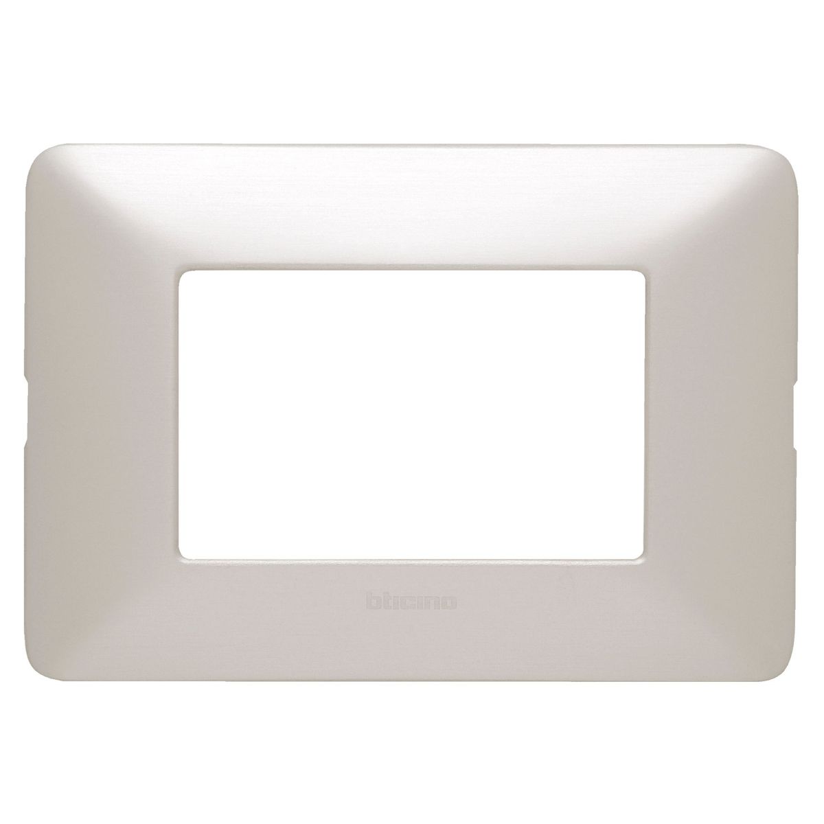 BTICINO - Placa Triple Matix Gris Aluminio