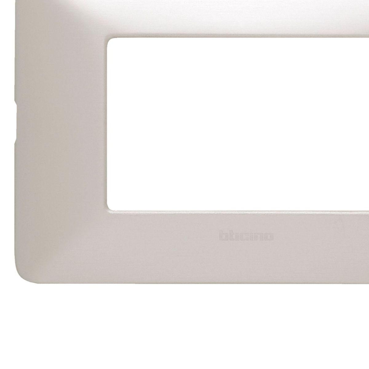 BTICINO - Placa Triple Matix Gris Aluminio