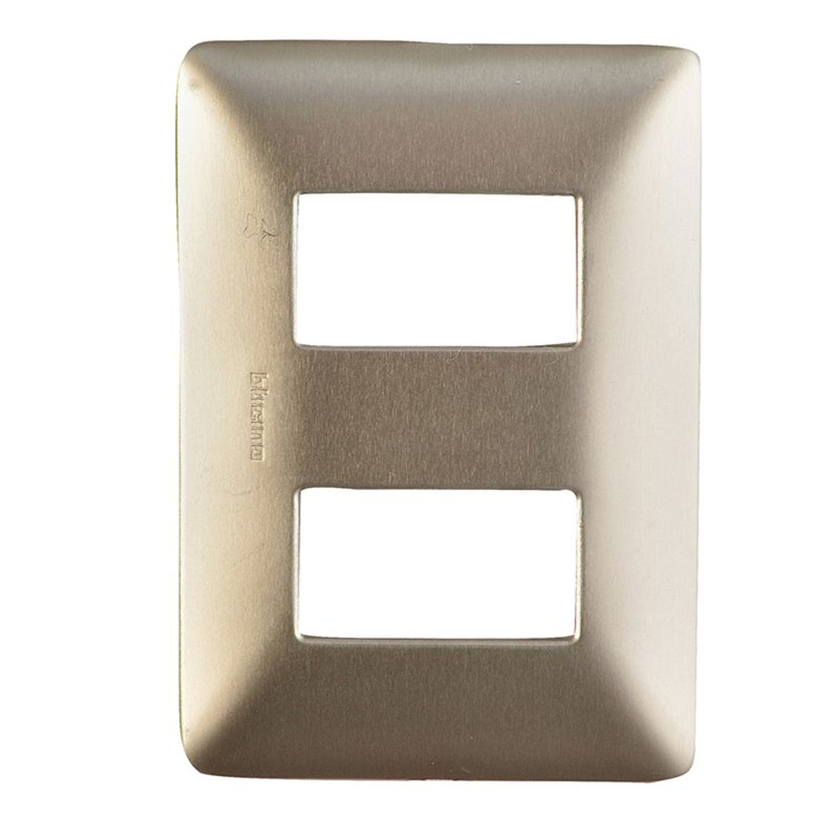 BTICINO - Placa Doble Matix Champagne