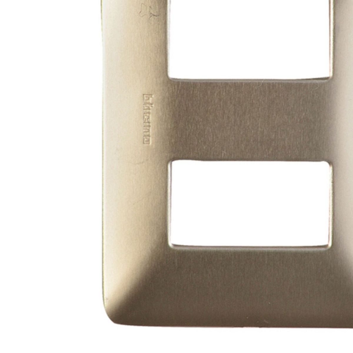 BTICINO - Placa Doble Matix Champagne