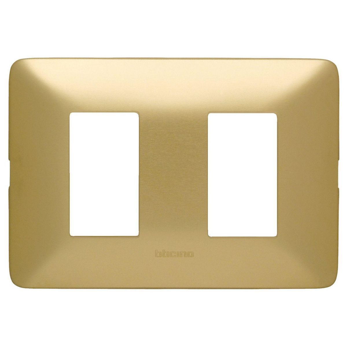 BTICINO - Placa Doble Matix Dorado