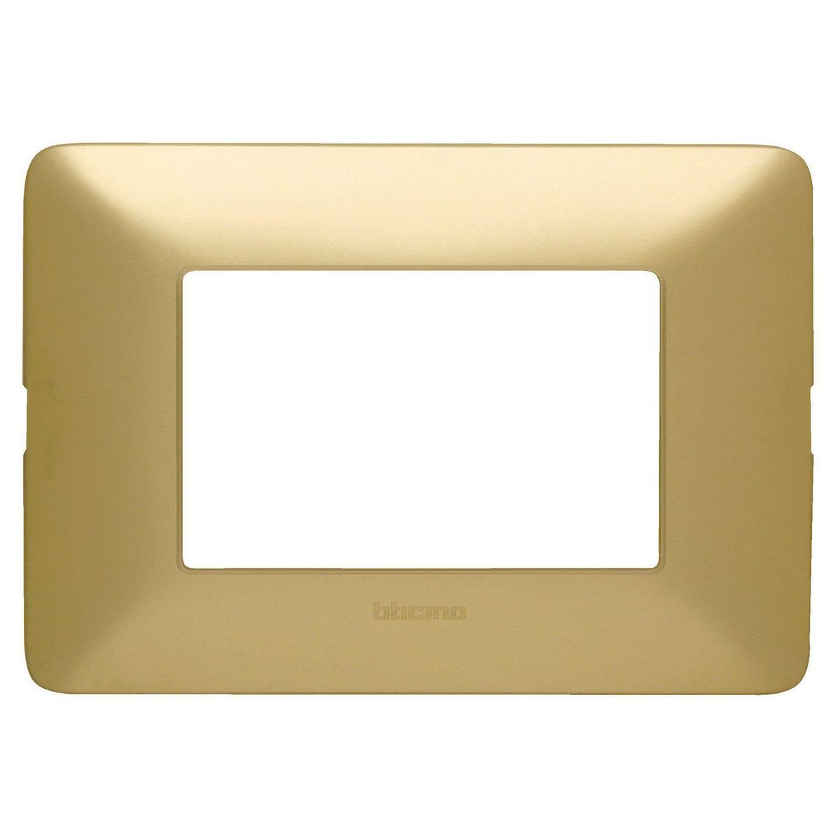BTICINO - Placa Triple Matix Dorado
