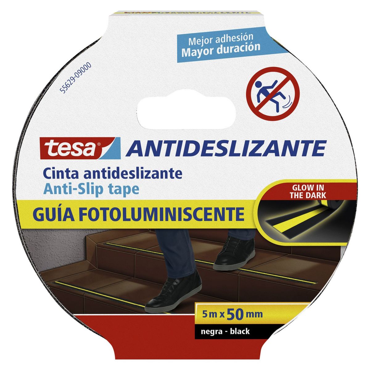 TESA - Cinta Antideslizante Fotoluminiscente TESA 50 mm. x 5 m.