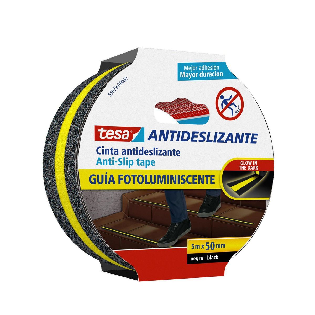 TESA - Cinta Antideslizante Fotoluminiscente TESA 50 mm. x 5 m.
