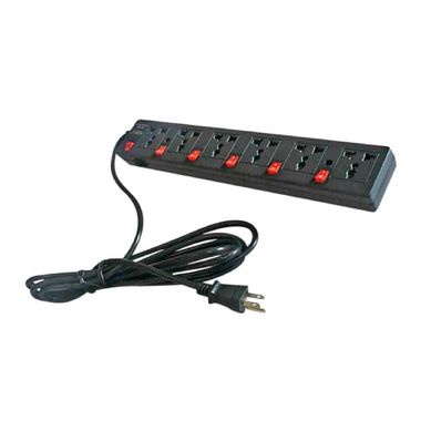 Extensin 6 Tomas Universal + Tierra 3 Metros Negro