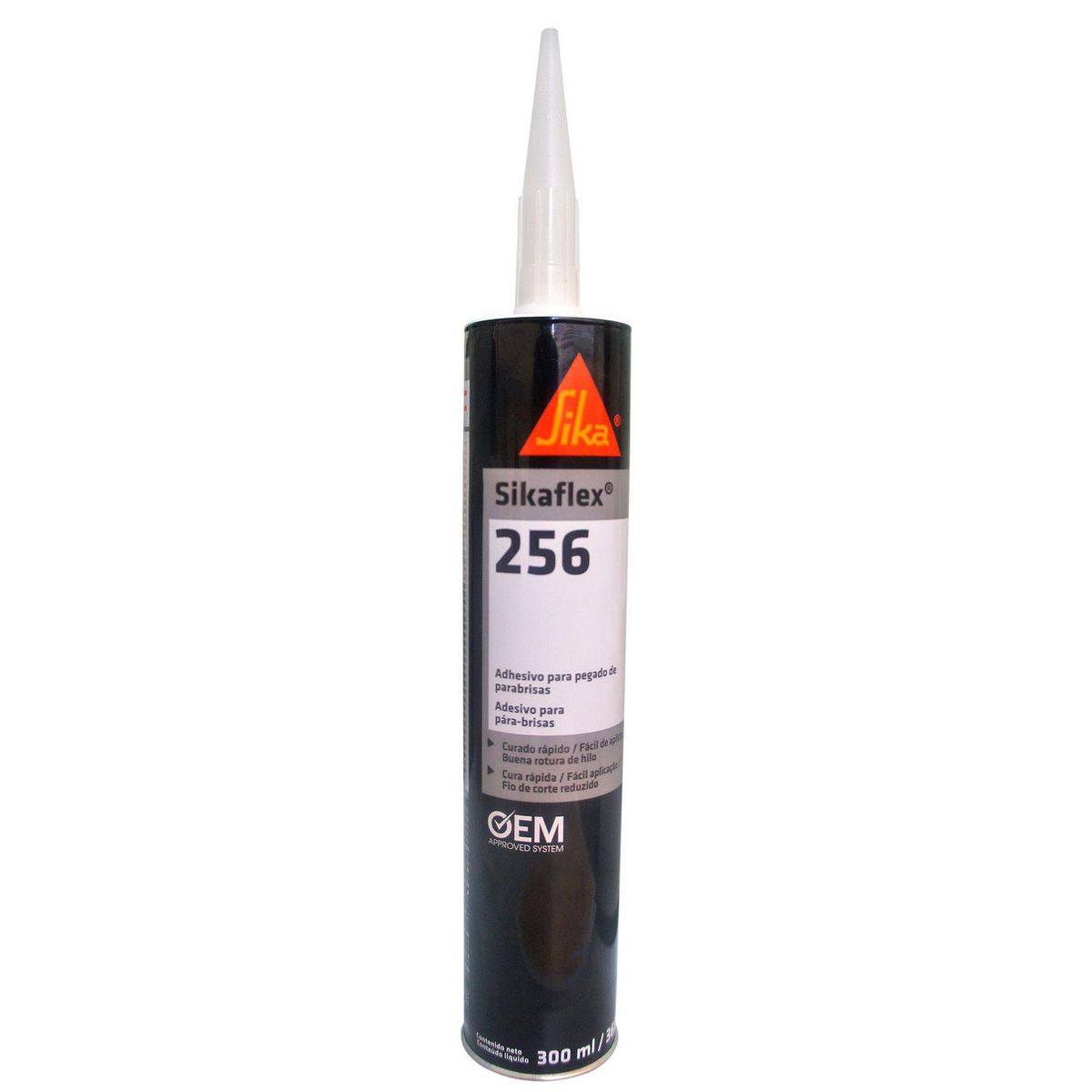 SIKA - Adhesivo Estructural para Pegado de Cristales Sikaflex-256 Negro 300ml