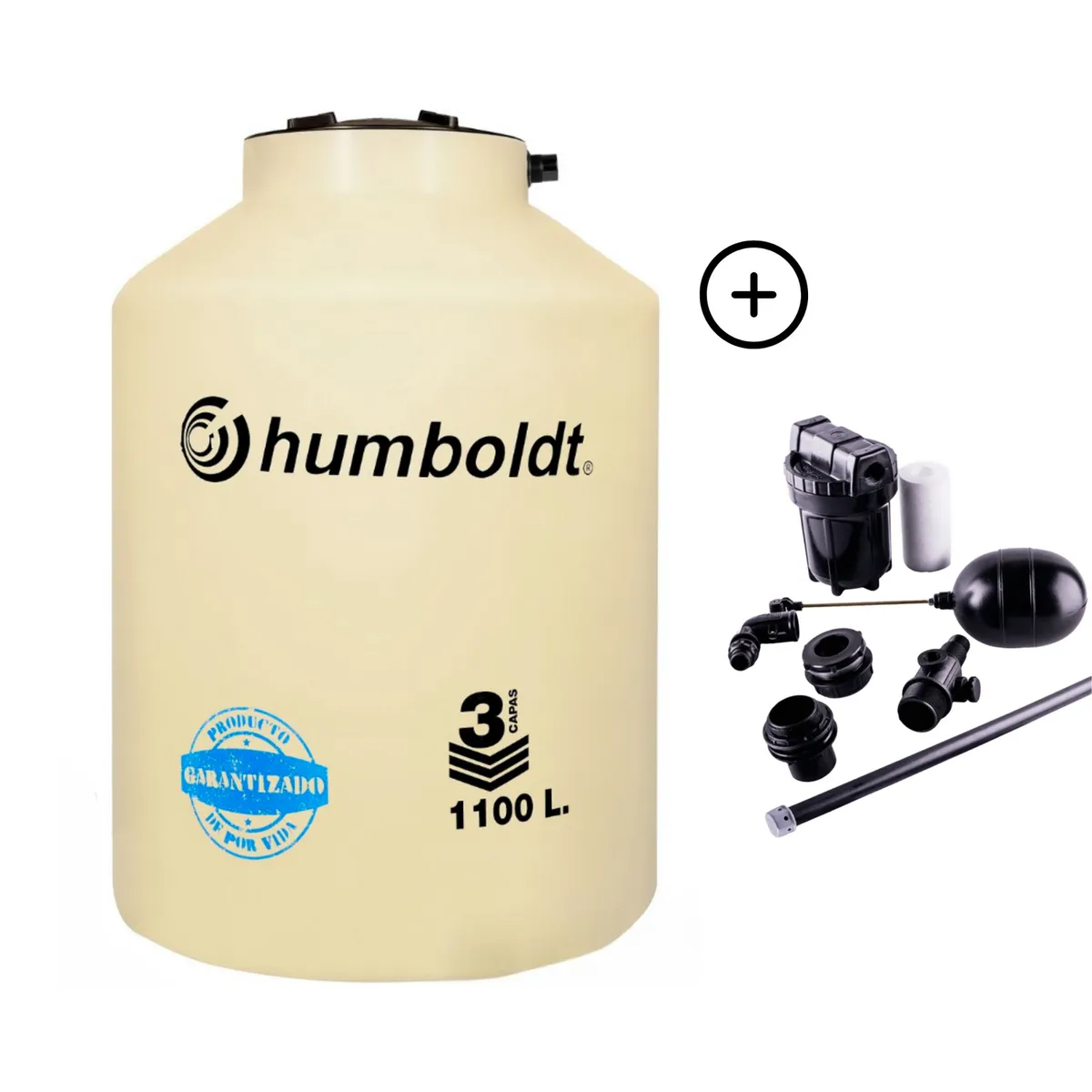 HUMBOLDT - Tanque de Agua Arena Humboldt 1100 L + Accesorios