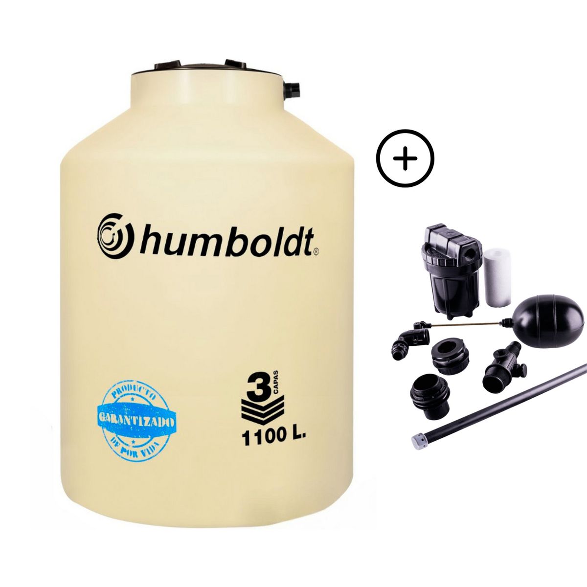 HUMBOLDT - Tanque de Agua Arena Humboldt 1100 L + Accesorios