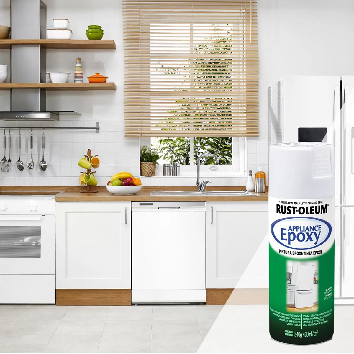 RUST OLEUM - Aerosol para Electrodomésticos Blanco Brillante 340 Gr.