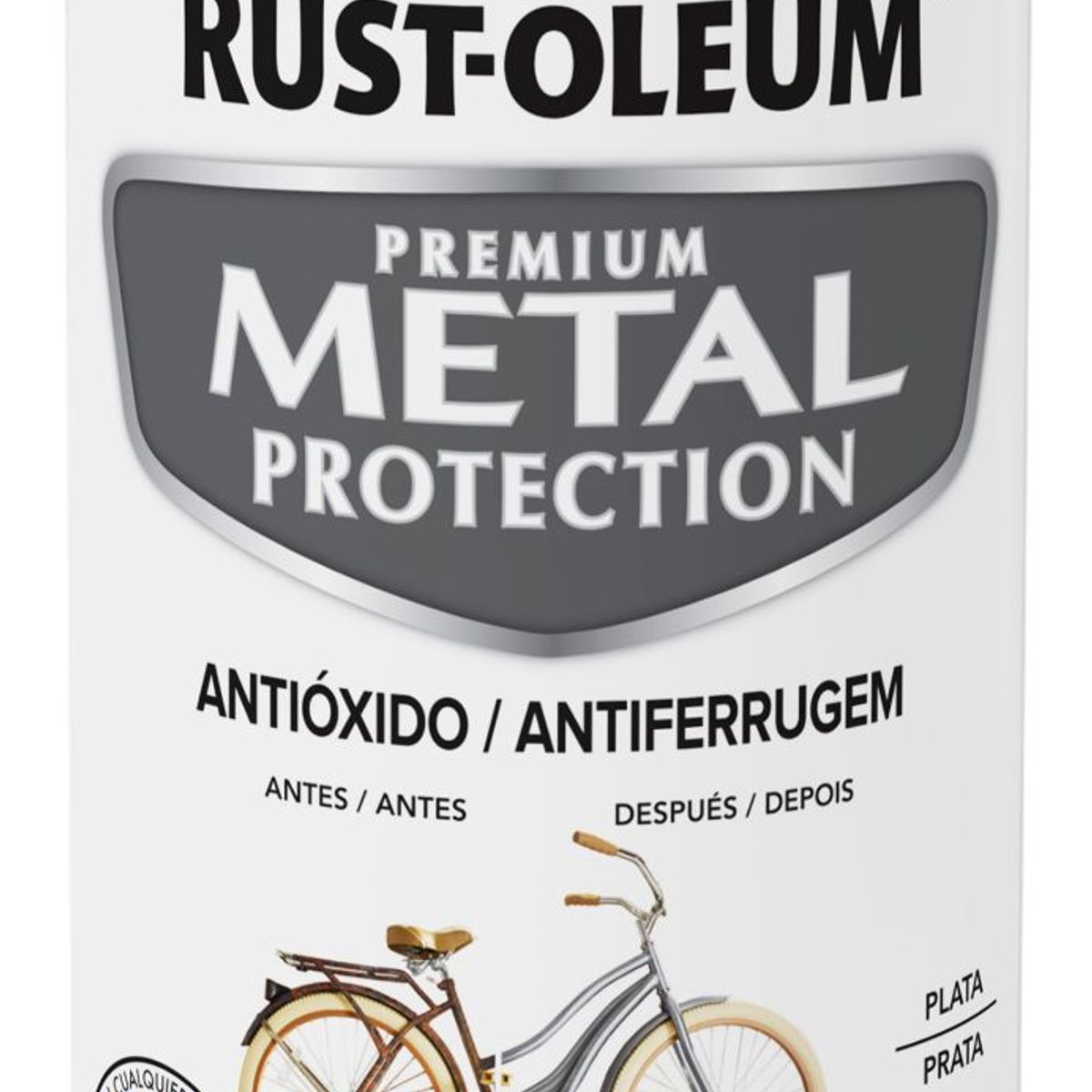 RUST OLEUM - Spray protector de superfices metalicas Plata 312 Gr