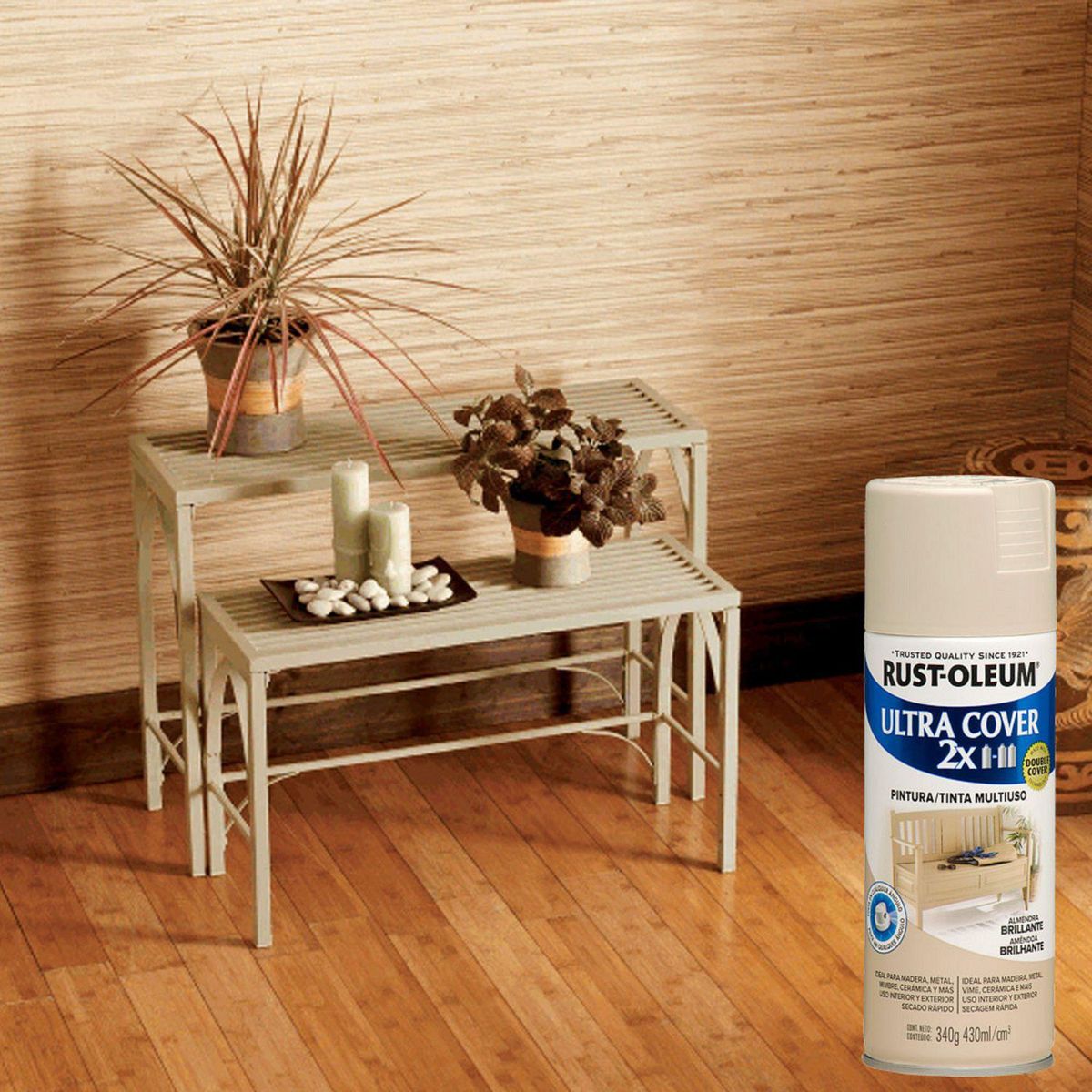 Aerosol Multiusos Ultra Almendra Brillante 340 Gr, marca RUST OLEUM - Foto 2