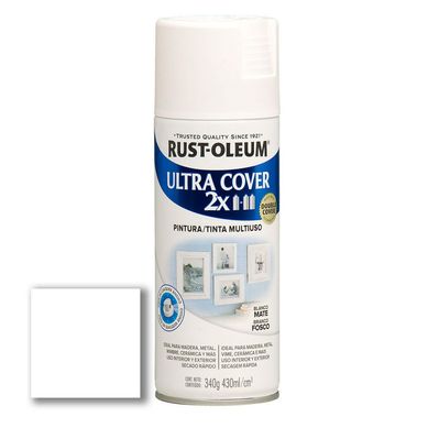 Aerosol Multiusos Ultra Cover 2x Blanco Mate 340 Gr
