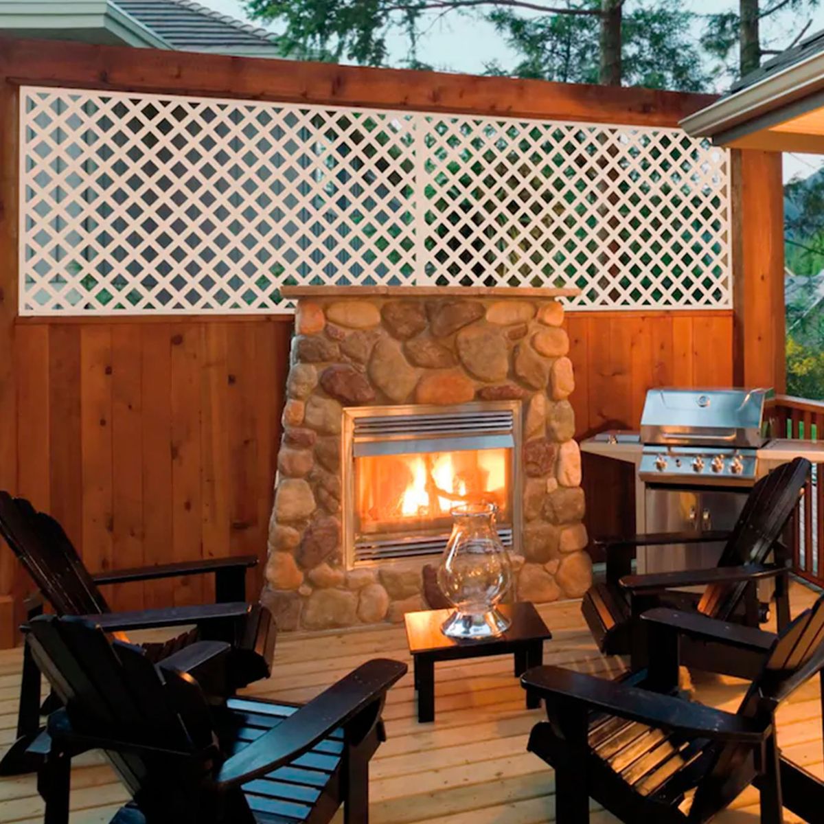 GEOMATRIX - Enrejado Diamante Blanco 122x244cm