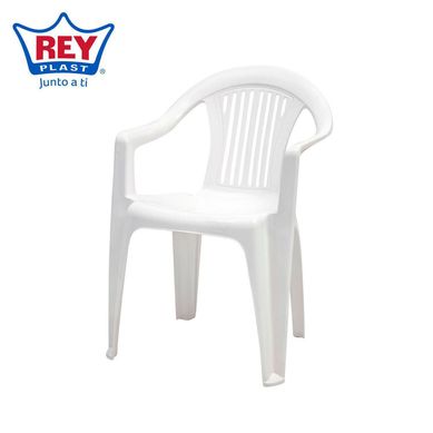 Silla con brazo blanco