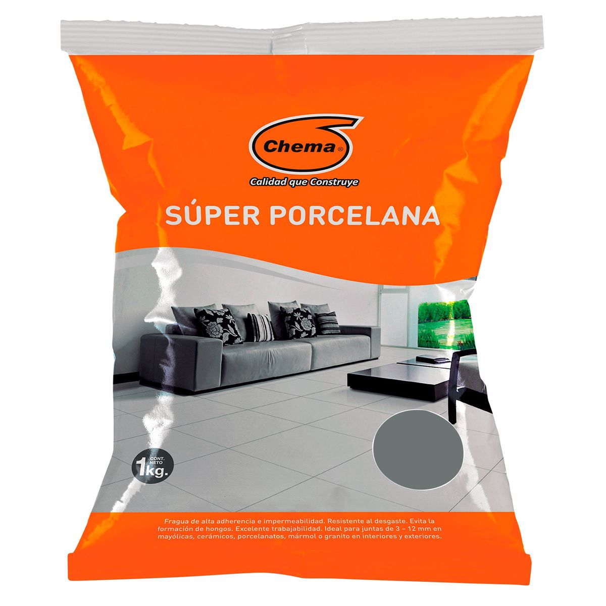 CHEMA - Fragua para Cerámicas o Porcelanatos Chema Gris 1kg