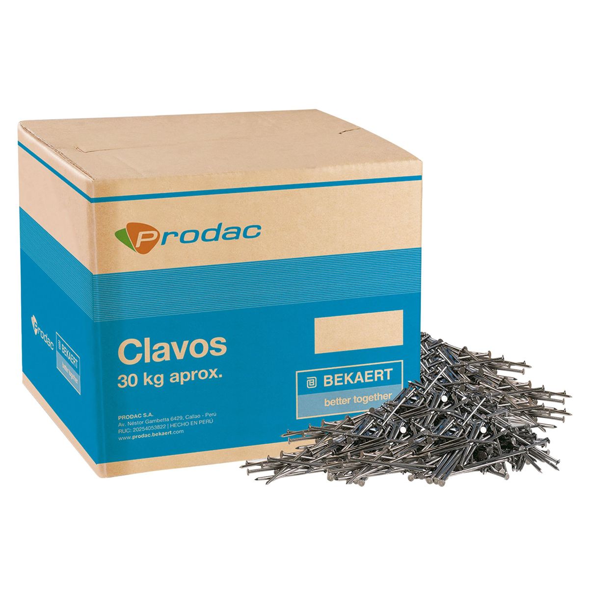 PRODAC - Clavo de 2 Pulgadas Albañil con Cabeza x 30 kg