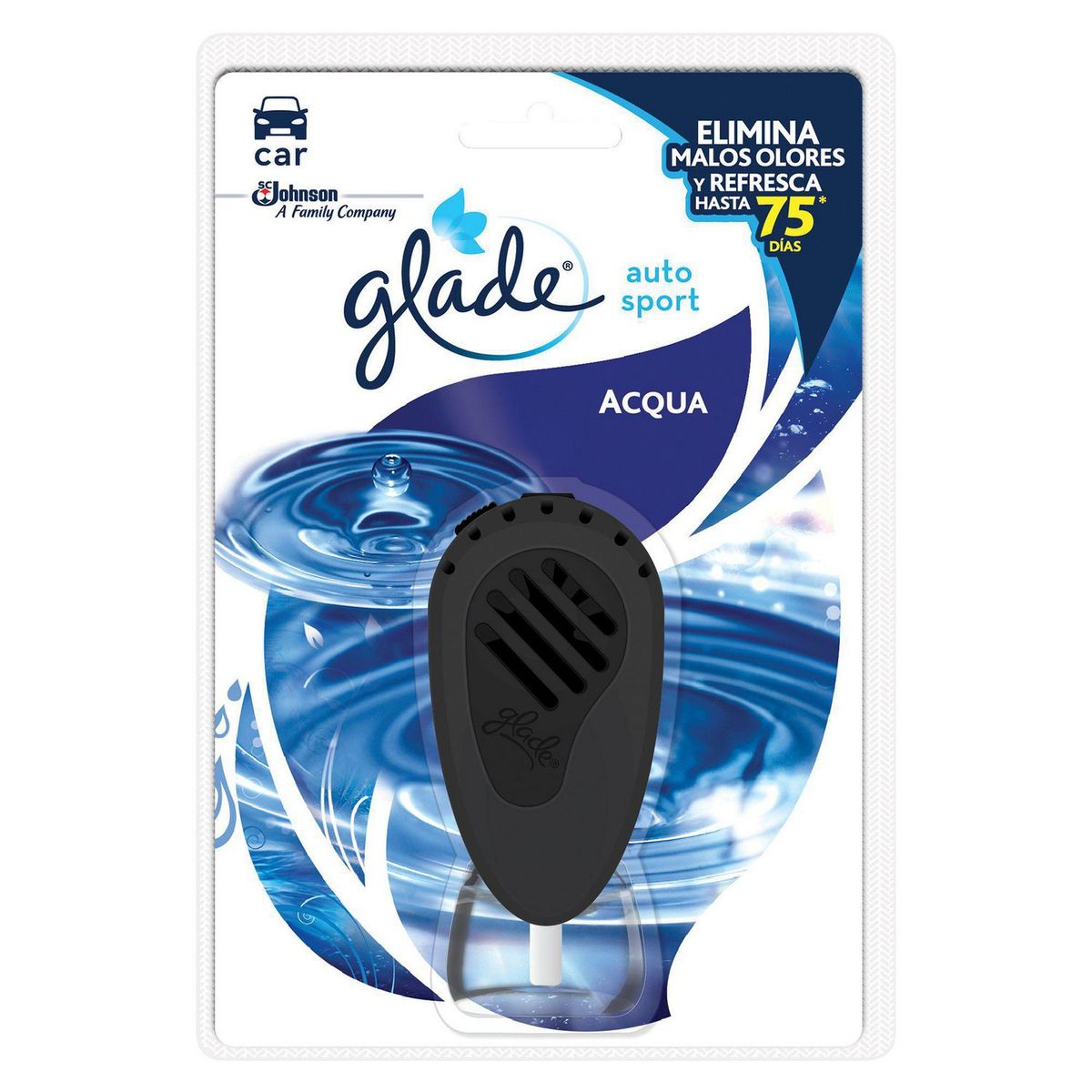 GLADE - Aromatizante Glade Líquido Auto Sport Aroma Acqua