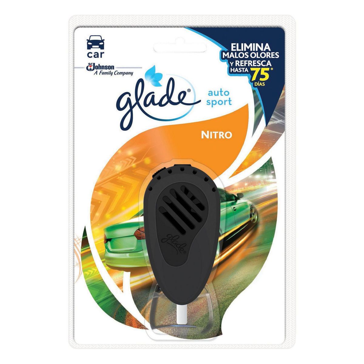 GLADE - Aromatizante Glade Líquido Auto Sport Aroma Nitro