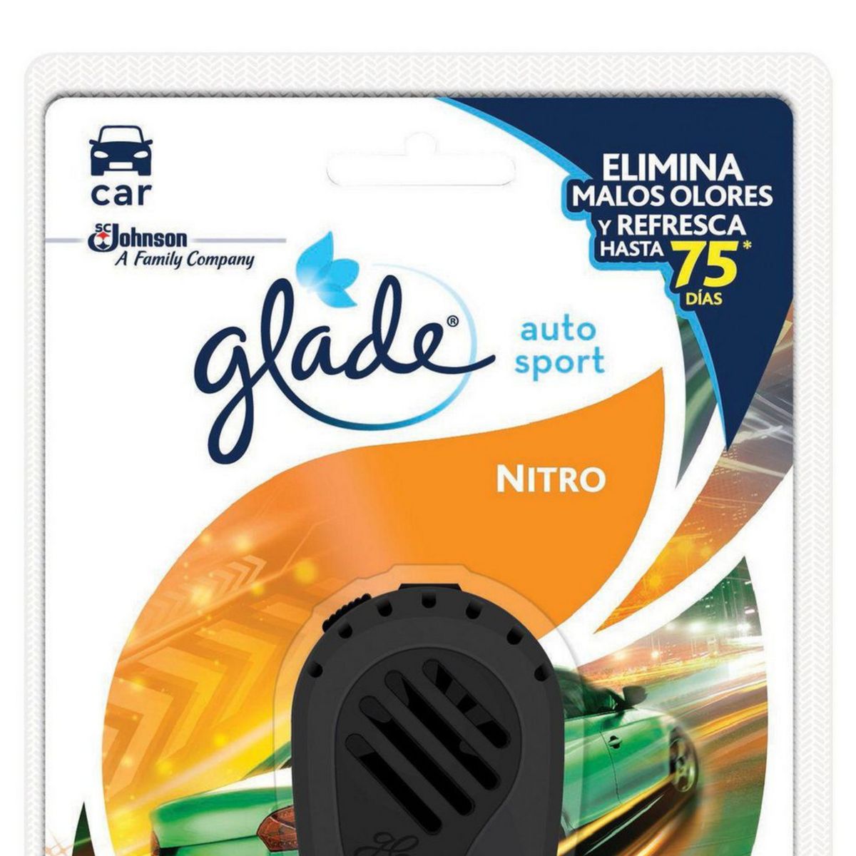 GLADE - Aromatizante Glade Líquido Auto Sport Aroma Nitro