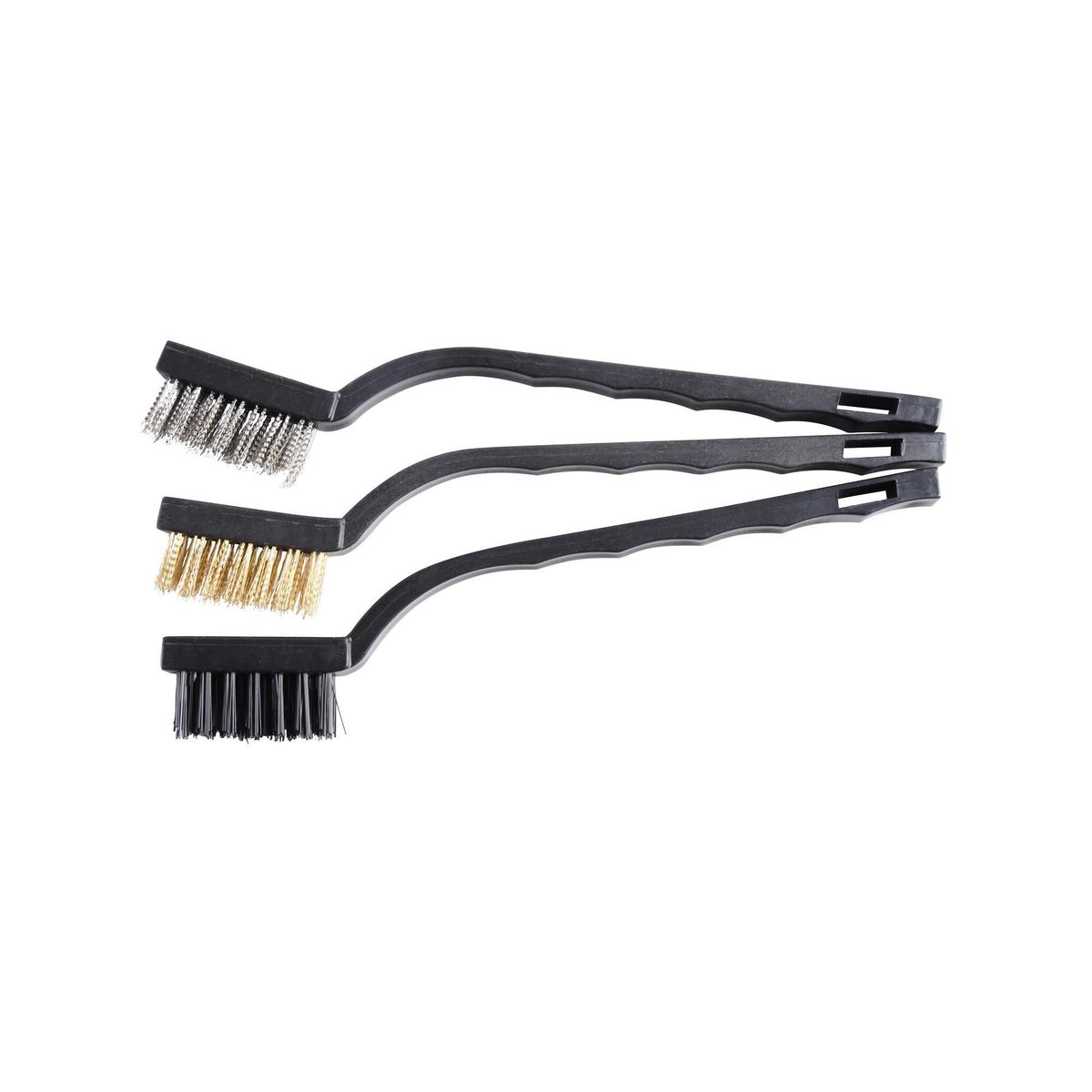 REDLINE - Juego 3 minicepillos alambre