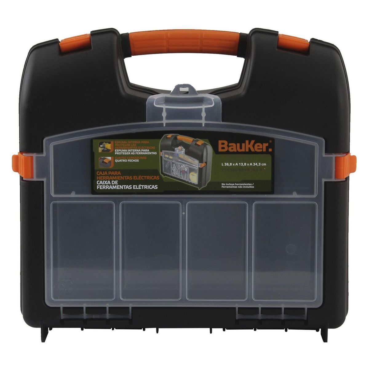 BAUKER - Caja Porta Taladros y Brocas Bauker