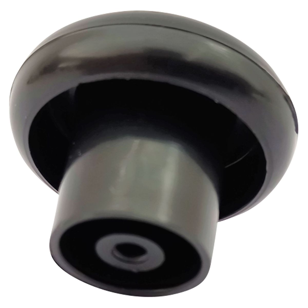 ZENDER - Tirador de Perilla Plástico ABS Negro 32 mm.