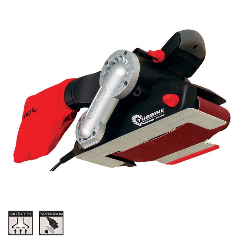 SKIL - Lijadora banda 7640 900W + Colector + 3 Lijas + 2 Grapas Bosch