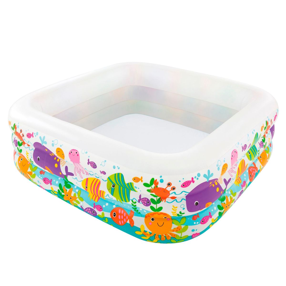 INTEX - Piscina Inflable 159x159x50cm Acuario Cuadrada