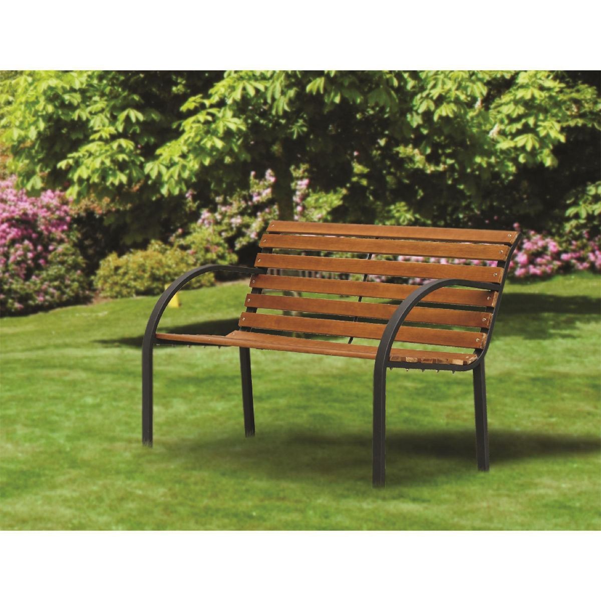 JUST HOME COLLECTION - Banco de Madera Deluxe 1.22m para 2 personas