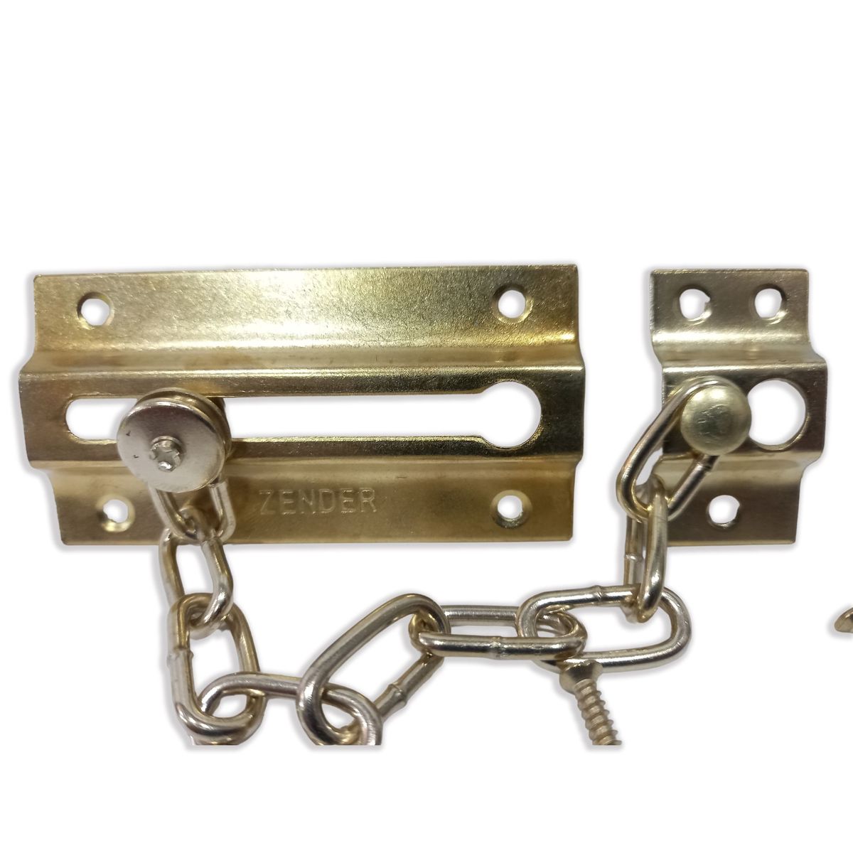 ZENDER - Cadena Seguridad para Puerta Dorado