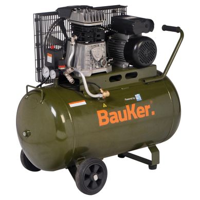 Compresor De Aire 2HP 100 Lt Bauker