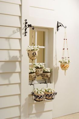 Colgador de macetas flores