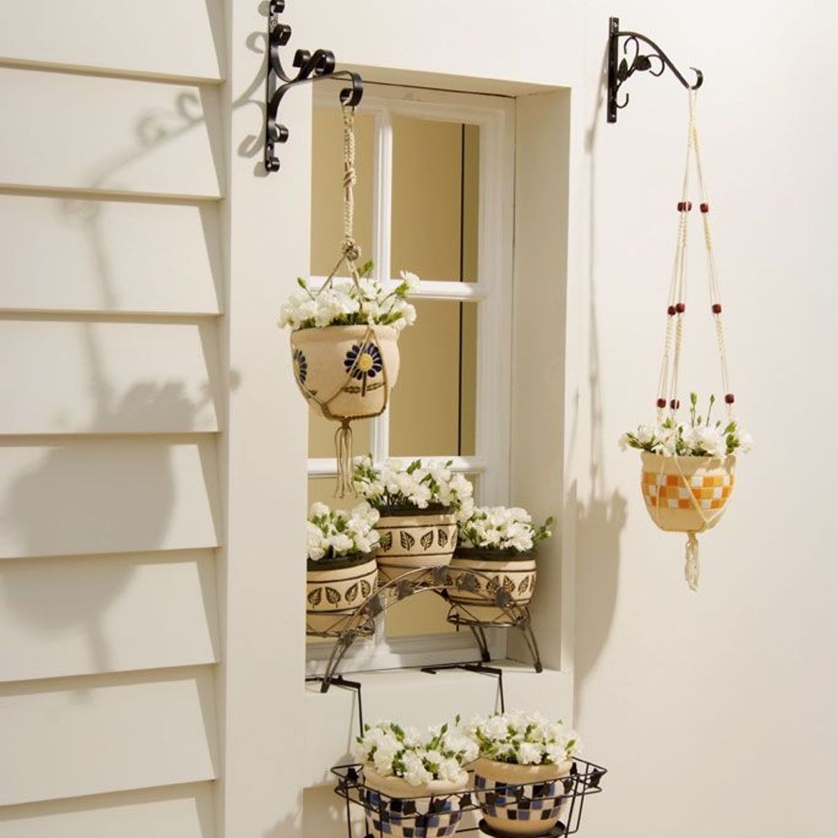 CASA BONITA - Colgador de macetas flores