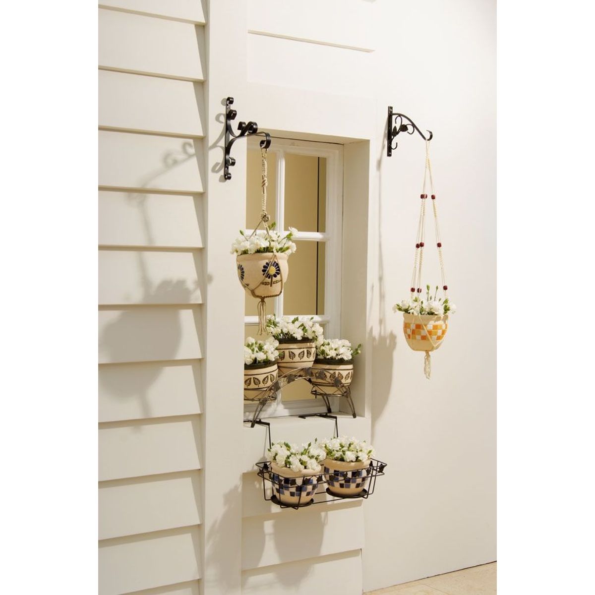 CASA BONITA - Colgador de macetas flores