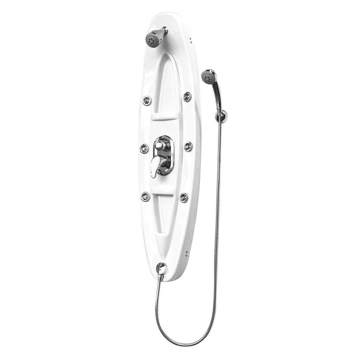 SENSI DACQUA - Columna de Ducha Hidromasaje Fibra de Vidrio 120x30cm Blanca