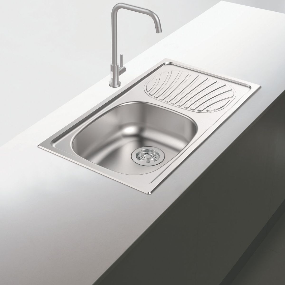 TRAMONTINA - LAVADERO TRAMONTINA 78X43 C/ESCURRIDOR 1P