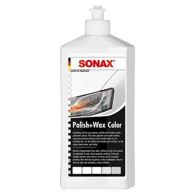 Cera para Autos Sonax Polish + Wax Color Blanco 500 ml